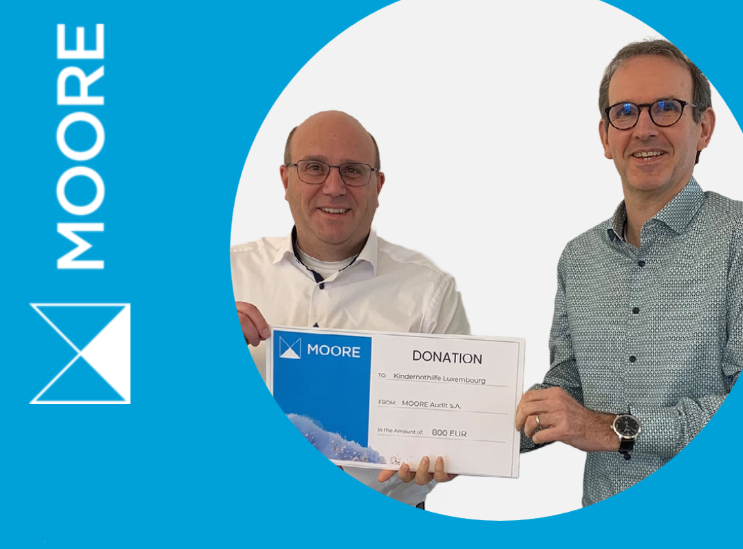 Spendenaktion Moore Audit S.A. Luxembourg (Quelle: Moore)