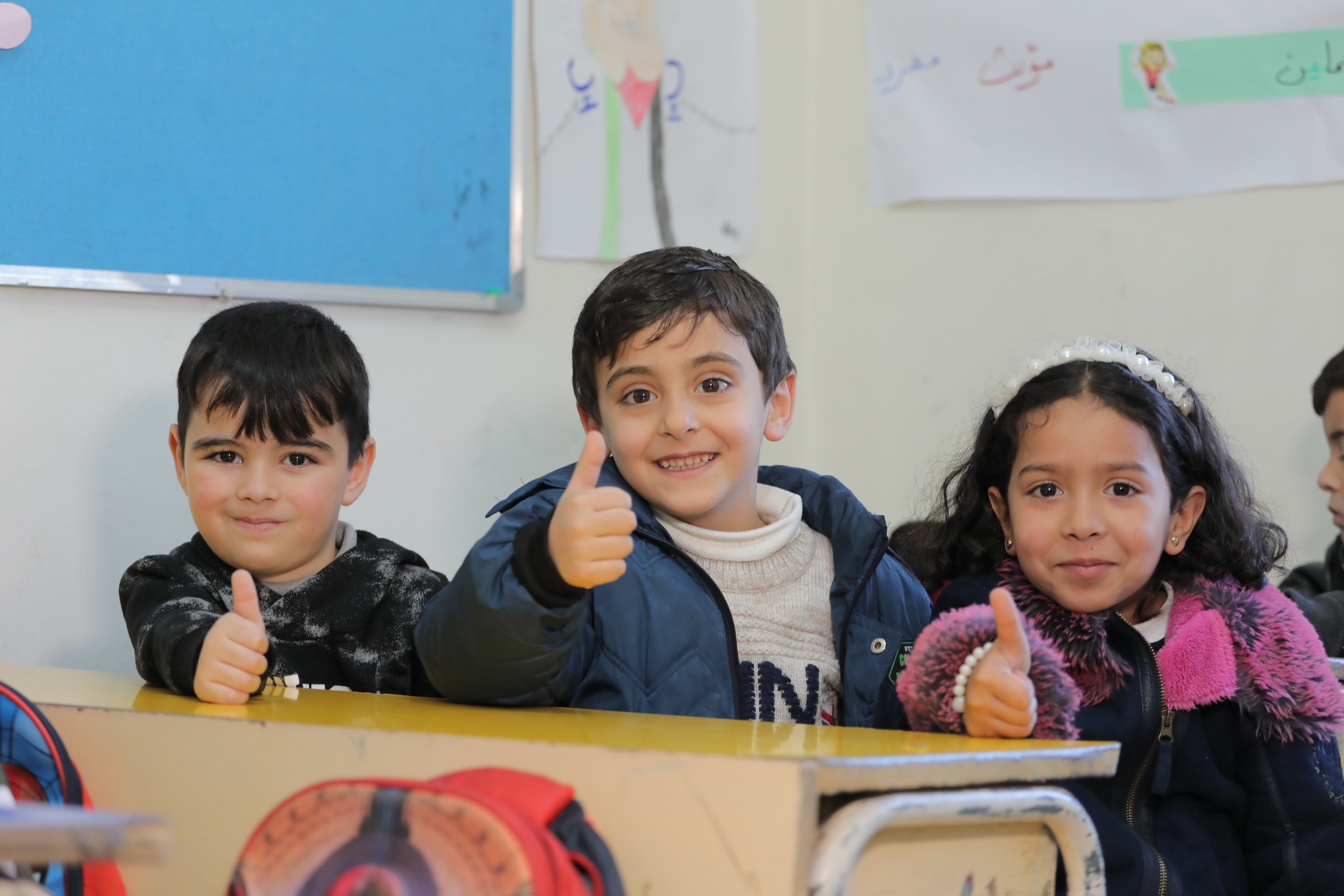 Schulunterricht für Flüchtlingskinder (Foto: Alpha/ Kindernothilfe Luxembourg) Schulunterricht für Flüchtlingskinder (Foto: Alpha/ Kindernothilfe Luxembourg)